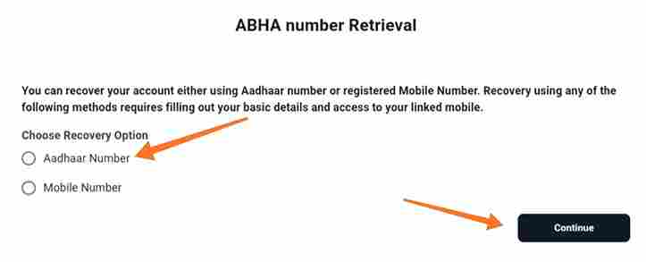 ABHA Number Retrieval