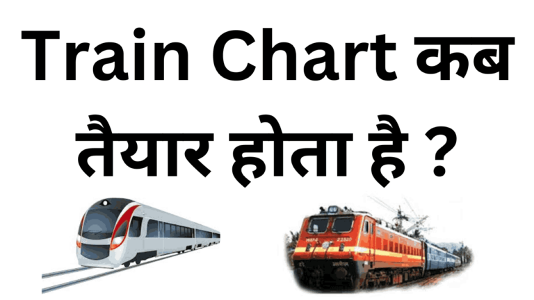 Train chart kab taiyar hota hai